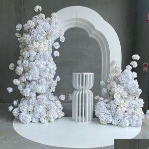 Partydecoratie geen bloemen inclusief Itemwedding Decorations Acryl Boog achtergrond Stand S Flower Wedding Supplies Events Stage Bac Dhgod