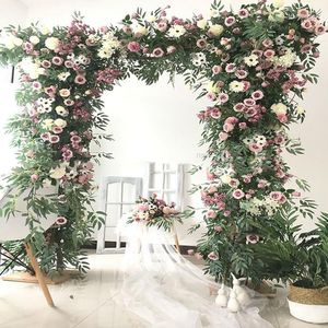 Décoration de fête pas de fleurs) support de mariage en plein air fleur arc décors en métal pour la scène de mariage Yudao1288