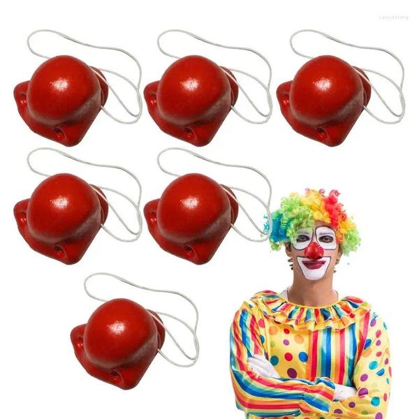 Décoration de fête Nez Clown Nez Rouge Costume Cirque Halloween Accessoires Enfants En Caoutchouc Souple Cosplay Accessoires En Vrac Élastique Pour