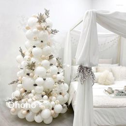 Décoration de fête Ohoho Ballons de Mariage Blanc Guirlande Arc Kit Mariage Anniversaire Fille Bébé Douche Nuptiale Anniversaire