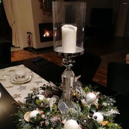 La décoration de fête peut uniquement utiliser des bougies LED) 10pcs) pots de bougie de table de mariage européens