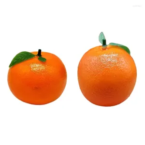 Party Decoration Pack van 6 kunstmatige oranje plastic fruitbenodigdheden Fake Home Decors Dropship