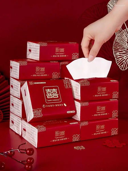 Party Decoration Paper Napkins for Wedding Wedding Banquets Red Supplies Collection