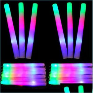 Feestdecoratie Feestdecoratie 12 15 24 30 60 90 stuks Glow Sticks Rgb Led-verlichting in het donker Fluorescentielicht voor bruiloft Conce248E