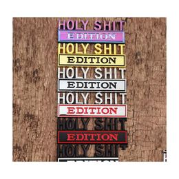 Décoration de fête Décoration de fête 1pc Holy Shit Edition Autocollant de voiture pour camion 3D Badge Emblème Accessoires de décalcomanie 8x3cm Drop Livraison DHCKG