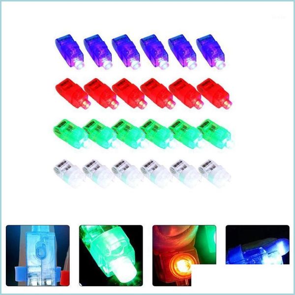 Décoration de fête Décoration de fête 24pcs en plastique Light Up Ring Lights Finger Favors Lampes de poche Drop Livraison 2021 Accueil G Homeindustry Dhqc9