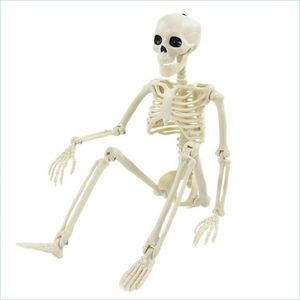 Party Decoration Party Decoratie 40 cm Halloween Roerende skelet nep Human Skl Bones Home Bar Decorations Haunted House Horror Pro DHFXZ