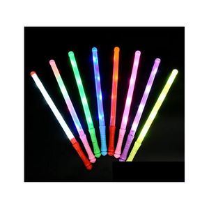 Décoration de fête Décoration de fête 48cm 30pcs Glow Stick LED Rave Concert Lights Accessoires Neon Sticks Jouets dans le noir Cheer Jl0629 Dh7Be