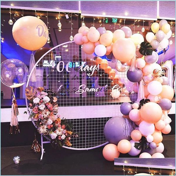 Décoration De Fête Décoration De Fête 58 / 78Cm Anniversaire Ballon Guirlande Anneau Stand Blanc Guirlande De Noël Cerceau Pour Arche De Mariage Feuille Déco Dhccd