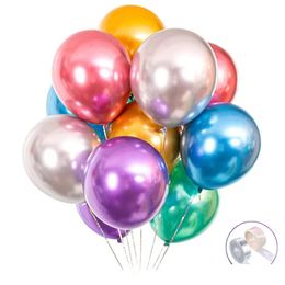 Party Decoration Party Decoratie Colorf Ballonnen 12inch Chrome Metallic Helium voor verjaardag en boog bruiloft Baby Shower Christmas D DHSEP