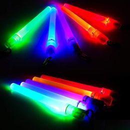 Décoration de fête Décoration de fête Led Glow Sticks Mini lampes de poche réutilisables avec 1 modes Enfants Couleurs assorties Light Up Toys Bk Favors Dhlrh