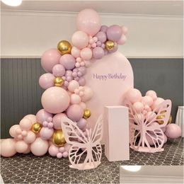 Feestdecoratie Feestdecoratie Roze Ballon Slinger Boog Kit Bruiloft Verjaardag Decor Ballon Globos Levert Latex Ballons Baby Showe Dh7Bw