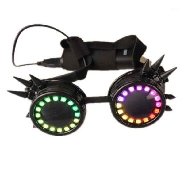 Party Decoration Pixel Pro LED LOGGLES LORS KALEIDOSCOPE SUR 350 Modes Lights intenses 6964635