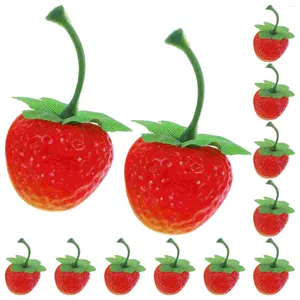 Feestdecoratie plastic fruit gesimuleerd aardbeienmodel kinderspeelgoed kunstmatige vruchten voor levensecht