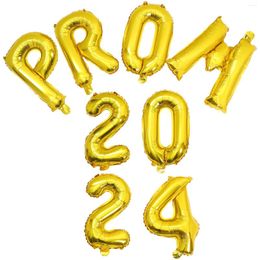 Décoration de fête Prom 2024 Décorations de maison pour feuille de maison My Letter Banner Sign Graduation