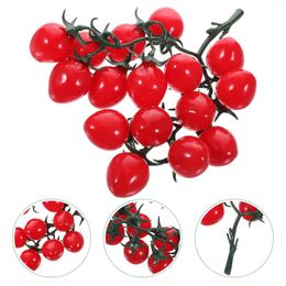 Puzzle de décoration de fête simulé les tomates cerises enfants décor de la maison du modèle de fruits réaliste pvc faux