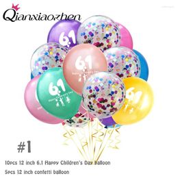 Décoration de fête Qianxiaozhen 12 pouces Couleur de bonbon ballons en latex pour les enfants de la journée des enfants