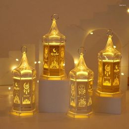 Party Decoration Ramadan Night Light 2024 Eid Mubarak Candle Led Lamp Home Creative Hanging Ornament Supplies