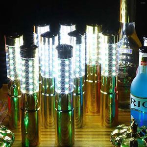 Décoration de fête rechargeable LED stroboscopique bouteille de vin de Champagne clignotant bâton lumière pour KTV Bar anniversaire mariages décorations bricolage