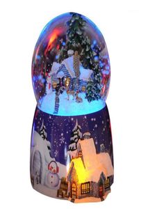 Party Decoration Resin Music Box Crystal Ball Snow Globe Glass Home Home Desktop Decor Valentin Day Gift Lights Sequins Crafts avec SN3714093