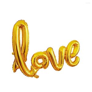 Décoration de fête romantique or lettre d'amour feuille d'aluminium ballons bricolage fiançailles mariage saint valentin de haute qualité