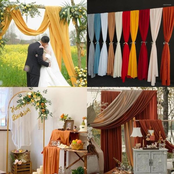 Fête décoration rustique pelouse mariage scène fond tissu présentoir fleurs ballons arc pour anniversaire rideau décors