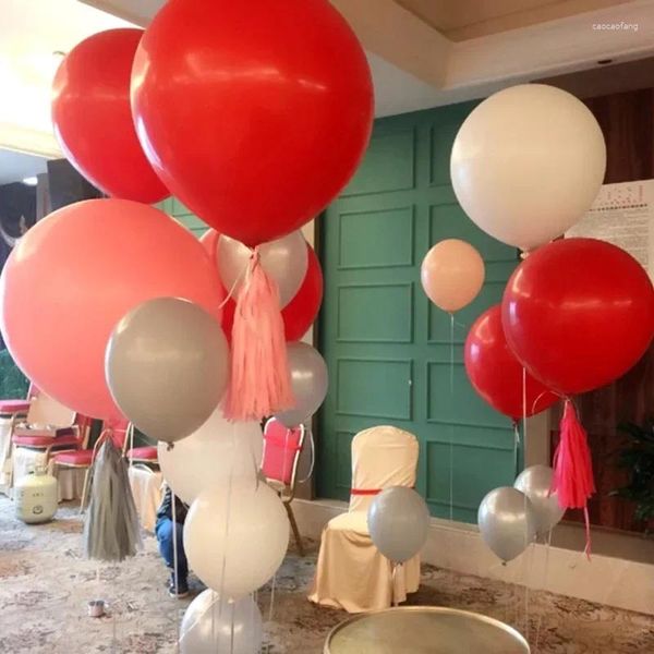 Party Decoration Saling 5pcs / sac mariage 36 pouces Helium Big Ballon en latex Grands ballons