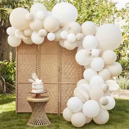 Feestdecoratie zand witte ballon slinger boog kit verjaardagdecor kinderen ballon bruiloftsbenodigdheden latex baby shower