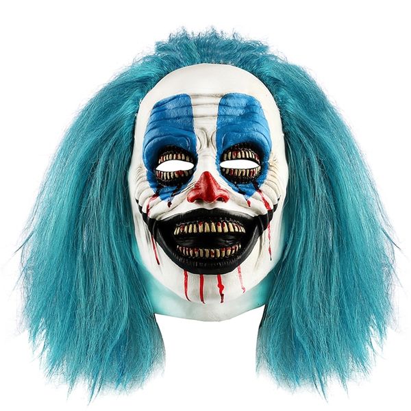 Decoración de fiesta Scary Adult Payaso Máscara Mascarada Halloween Riendo Killer Joker Disfraz Prop 220915