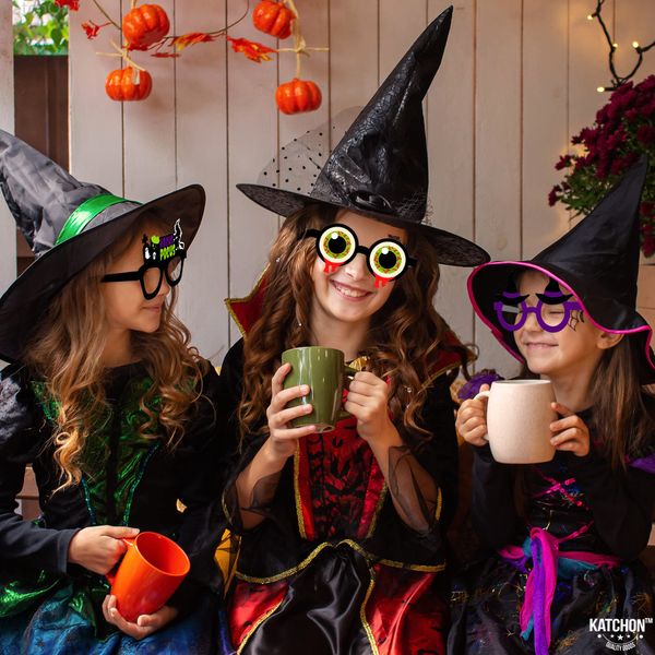 Decoración de fiesta Gafas de Halloween aterradoras para niños Paquete de 12 Decoraciones de anteojos Po Props Favores Cumpleaños Drop Entrega Amhzx