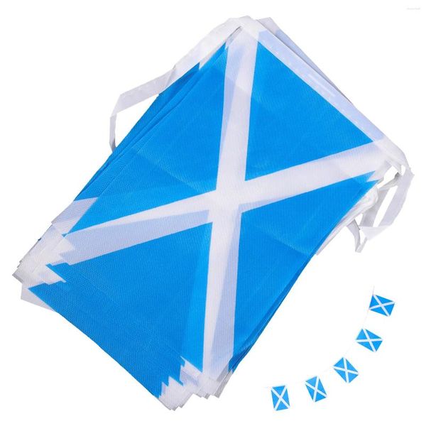 Decoración de fiesta Escocia Banderas de cadena Colgante escocés Jardín El banner Homedecor Pull Sports Club Poliéster Evento colgante