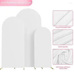 Party Decoration Set van 3 Spandex Arch Stand Backdrop Covers Birthday Wedding Backdrops voor 7/6.6/6/5ft frame