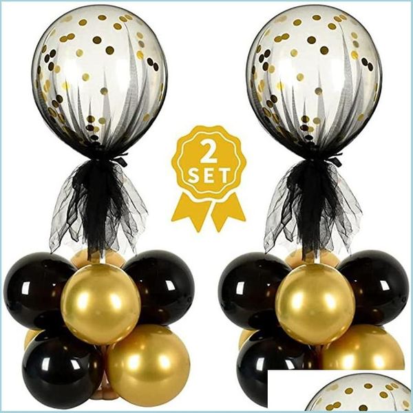 Ensemble de décoration de fête Décorations de pièce maîtresse de table Kit de support de ballons Anniversaire Baby Shower Anniversaire de mariage Partypar Sport1 Dhjsk