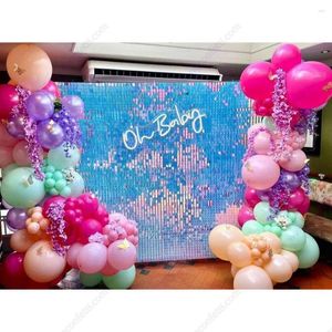 Feestdecoratie Shimmer Panel Pailletten Muur Achtergrond Roze Licht Gouden Achtergrond Gordijn Bruiloft Decor Pobooth Verjaardag Drape Zwart Evenement