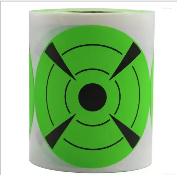 Décoration de fête cible de tir Fluorescent vert Volume visant autocollant arc flèche fléchettes papier