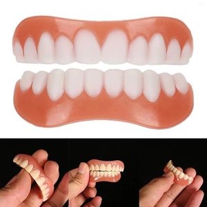 Feestdecoratie siliconen cosmetische prothese bovenste onderste zorg braces schoonheid gereedschap cover simulatie tandheelkundig