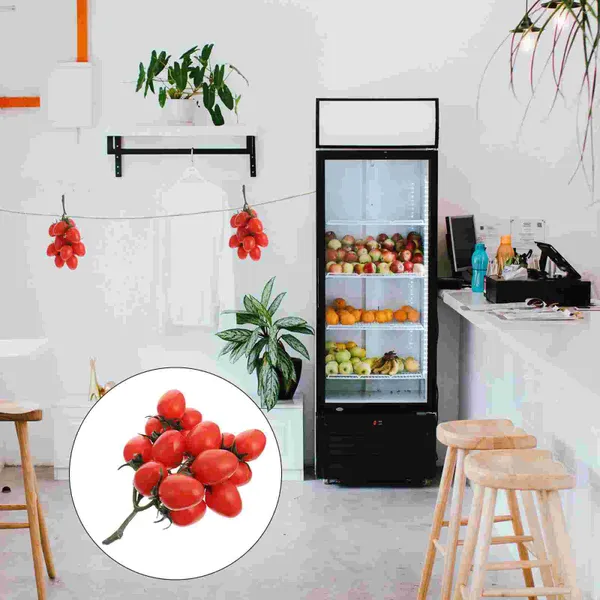 Decoración de fiestas Simuladas Brochones de frutas FUMORES FALSOS Tomates Pogografía Vida real La vidas de plástico de plástico de frambuesa Cena Cena