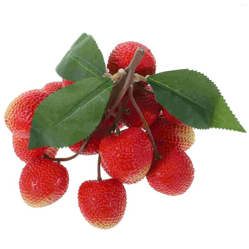 Party Decoration Simulated Lychee String Model Fruit Decorations Artificial Fruits Kitchen Fake Faux Realistic For Longan