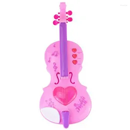 Décoration de fête Simulation enfants violon jouet Instruments de musique apprentissage éducatif cadeaux de noël pour enfants fille