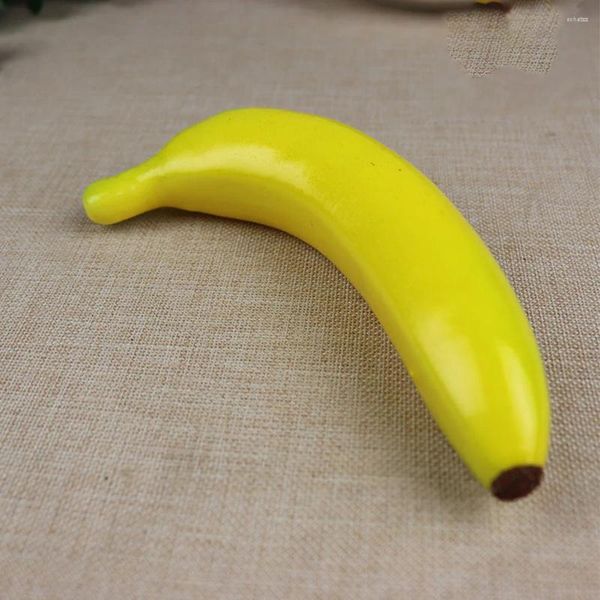 Party Decoration Simulation Fruit Artificiel Banana Jaune Faux pour le plateau de film Propings Plastic Mode Prop Prop Decorative