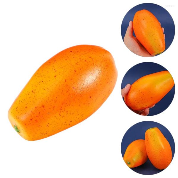Décoration de fête Simulation fille jouets papaye modèle drôle Fruit Po accessoire multi-accessoires de cuisine décor
