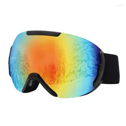 Lunettes de Ski de décoration de fête, grandes lunettes sphériques Double couche Anti-buée, fournitures d'alpinisme