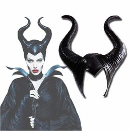 Feestdecoratie Slee Curse Bl Hoorn Hoofddeksel Maleficent Masker Cosplay Omringende Halloween Rekwisieten Drop Delivery Huis Tuin Feestelijk S Dhjpt