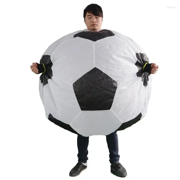 Decoración de fiestas Bola de fútbol Disfraz inflable Fancos de fútbol para adultos Carnaval Carnaval Bloqueo