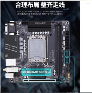 Décoration de fête South China Gold H610M-Itx Motherboard Desktop Mini prend en charge Core 12 / 13e génération.