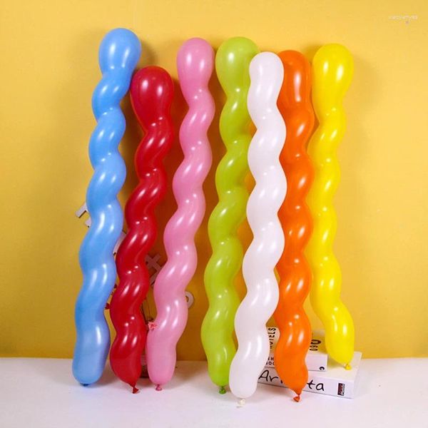 Décoration de fête ballon en spirale ballons longs pour les enfants anniversaire de la fête des enfants