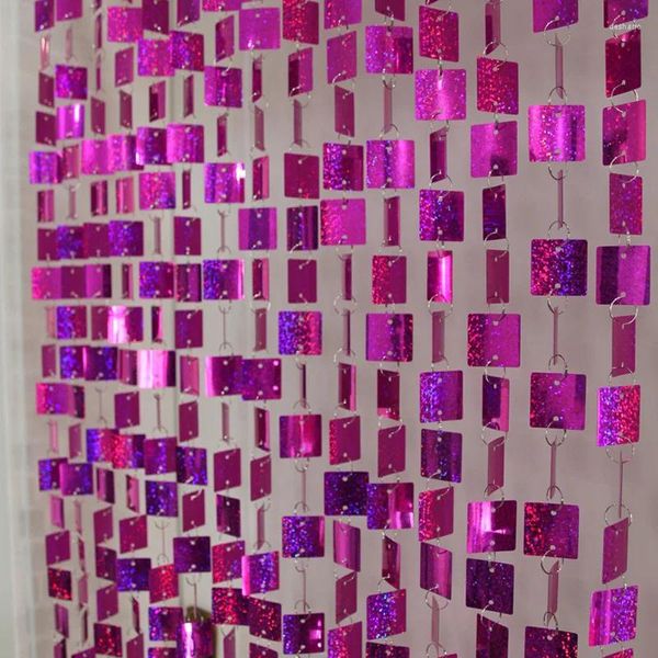 Party Decoration Square Sequin rideau bricolage Ornements laser