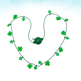 Feestdecoratie St Patrick's Day Gloeiende ketting LED-lichtslingers Creatieve klaver voor festival (8-LED's)