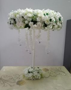Feestdecoratie tafel middelpunt decor bloem hoge centerpieces bruiloft voor metalen frame stands