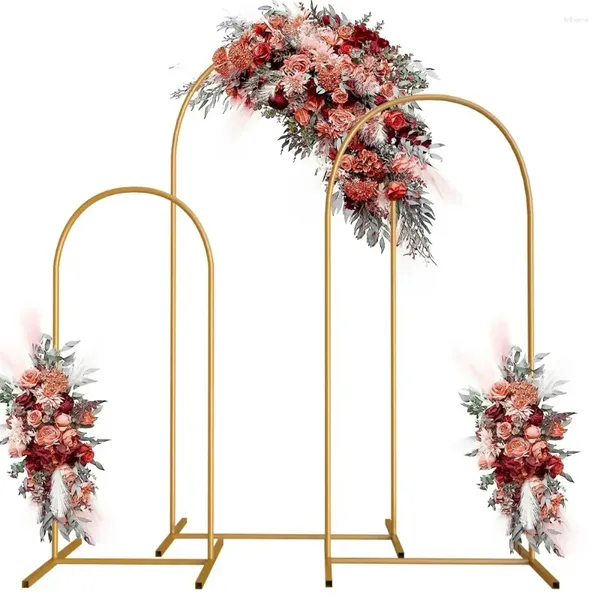 Decoración de fiestas Tableclothsfactory Gold Arch Fetap Stand Frame Bloon Frame para Baby Shower Baby Shower Decoraciones de eventos de vacaciones de baby shower